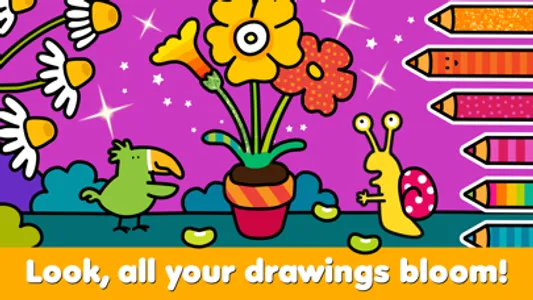 Coloring Garden - Rainbow Book screenshot 0