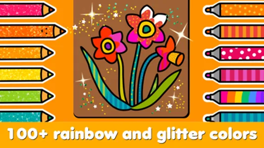 Coloring Garden - Rainbow Book screenshot 1