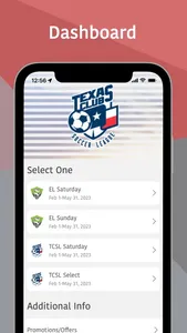 Texas Club Soccer League screenshot 0