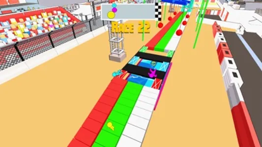 Stickman Fun Race 3D screenshot 2