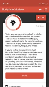 Biorhythm Calculator screenshot 3