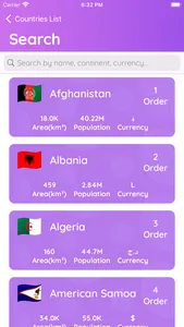 Country List Info screenshot 3