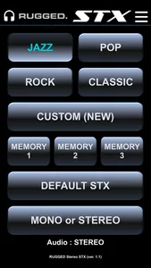 Rugged Stereo STX screenshot 1