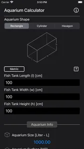 Aquarium Calculator Plus screenshot 0