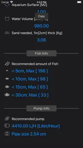 Aquarium Calculator Plus screenshot 1