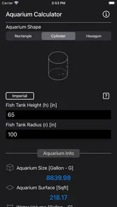 Aquarium Calculator Plus screenshot 2