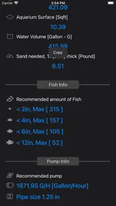 Aquarium Calculator Plus screenshot 5