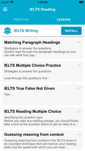 IELTS Readings screenshot 1