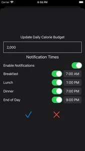 Calorie Budget screenshot 2