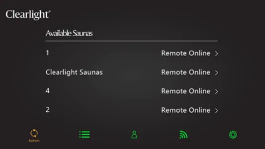 Clearlight® Sauna Connect App screenshot 0