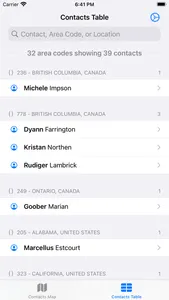 Area Code Map screenshot 2