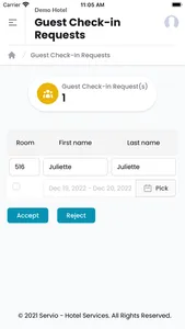 Servio for Partner Hotel screenshot 5