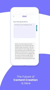 EZAi - Ai Copy Content Writer screenshot 4
