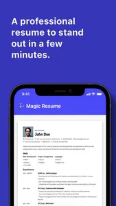 Magic Resume: AI builder screenshot 0