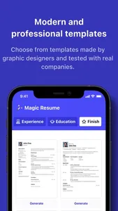 Magic Resume: AI builder screenshot 1