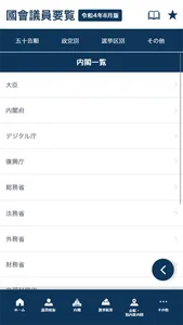 国会議員要覧 令和4年8月版 screenshot 1