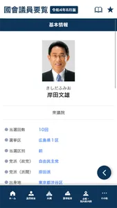 国会議員要覧 令和4年8月版 screenshot 2