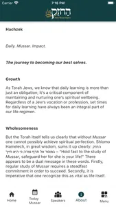 Hachzek-Daily Mussar Impact screenshot 2