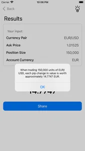 Pip Value Calculator - Forex screenshot 2