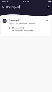 Converge22 Event App screenshot 1
