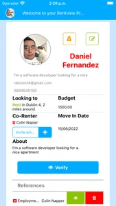 Rentview renter profile screenshot 1