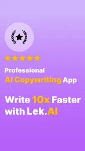 Lek - AI Writer Assistant screenshot 0