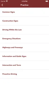 Alberta Driving Knowledge Test screenshot 1