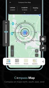 MapCompass : Compass with Maps screenshot 2