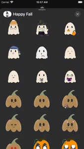 Happy Fall Emojis screenshot 0