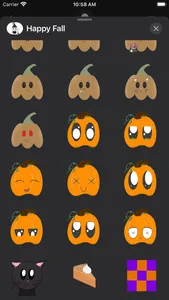 Happy Fall Emojis screenshot 1