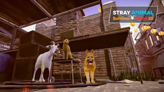 Stray Animal Survival Game 3D screenshot 2