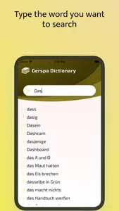 Gerspa Dictionary screenshot 1