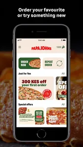 Papa Johns Pizza Kenya screenshot 1