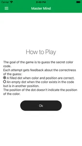 Master Mind and more Games screenshot 1