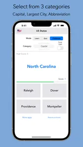 US States & Capitals Quiz Game screenshot 3