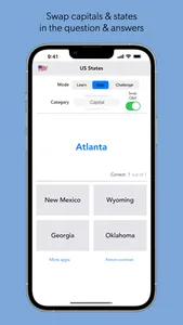 US States & Capitals Quiz Game screenshot 4