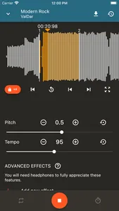 Up Tempo: Pitch, Speed Changer screenshot 0