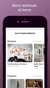 Ballet Barre Workouts screenshot 0