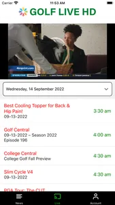 Golf Live HD - Golf Streaming screenshot 2