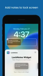 LockNotes: Note on Lock Screen screenshot 0