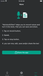 MyVoiceToText screenshot 2