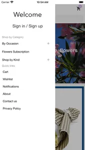 Blue Flowers Shop screenshot 1