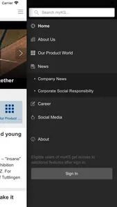 myKS App screenshot 1