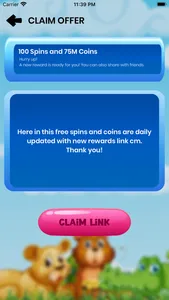 Spins and Coins Reward Links screenshot 1