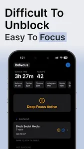 Refocus - Screen Time Blocker screenshot 1