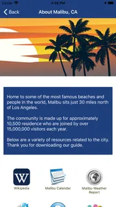 Malibu Guide screenshot 1