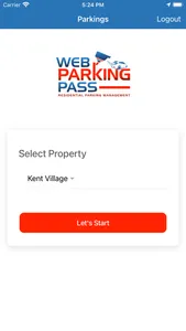 Web Parking Pass Patrol App screenshot 1