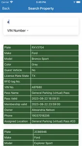 Web Parking Pass Patrol App screenshot 2