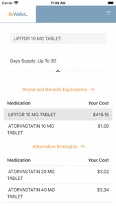 RxWallet ePrescription Shopper screenshot 1