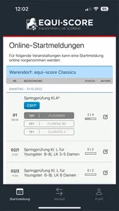 Online-Startmeldung screenshot 1